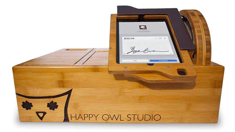 Illustration for article titled The Cash Register of the Future Wraps the iPad in Beautiful Bamboo